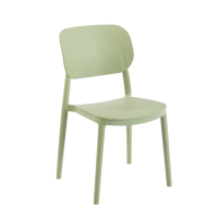 Chaise de salle à manger moderne de luxe en plastique, empilable, sans accoudoirs, pour la maison, l'appartement ou la restauration en extérieur