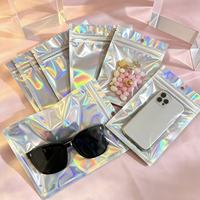 7*10cm 9*12cm 10*15cm 12*20cm 14*20cm Geperste Laserzelfdichtende Laserzakjes Sieraden Telefoonhoesje Plastic Holografische Pouch