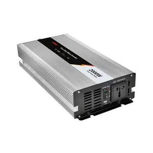 Onduleur de puissance à onde sinusoïdale carrée modifiée monophasé 1000W DC 12 24 48 volts à AC 110 220 230 volts 1kw