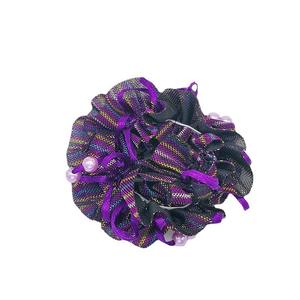 Coletero de tela de gasa de doble capa con estampado de girasoles, fresco de verano, para moños sencillos y delicados, flores para el cabello y coletas - Product Image 1