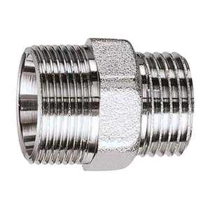 FAR Haute Pression Chrome Mâle Mamelons Zinc Coupleur BSPP NPT Bsp Fils pour Plomberie Gazole 12mm-50mm Galvanisé Boîte Lisse - Product Image 1