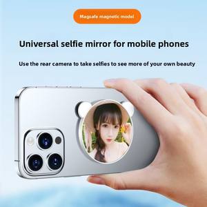 Telefono <span class=keywords><strong>cellulare</strong></span> Selfie <span class=keywords><strong>specchio</strong></span> aspirazione magnetica <span class=keywords><strong>cellulare</strong></span> posteriore posteriore hd ausiliario Gadget portatile <span class=keywords><strong>specchio</strong></span> di bellezza - Product Image 2