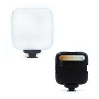 Lampe LED de poche Hongdak 4W pour téléphone, caméra vidéo et photographie, avec batterie intégrée 1200 mAh, lumière d'appoint RVB