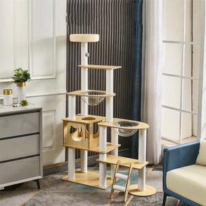 Mais Vendido: Arranhador para Gatos Grande, em Formato de Cápsula Espacial, Ninho para Animais de Estimação, com Estrutura de Madeira de Alta Densidade, Suprimentos e Brinquedos para Gatos - Product Image 5