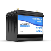 Nouvelle Batterie de Démarrage de Voiture LiFePO4 12.8V 60Ah 900A CCA 3000 Cycles pour Renault Megane & pour -20C~80C Démarrage/Arrêt Automatique