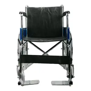 2023 складной легкий стальной каркас, ручная инвалидная коляска для инвалидов