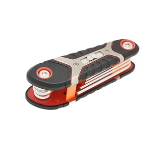 Cuerno 8 en 1 Cruz Torx <span class=keywords><strong>Cabeza</strong></span> <span class=keywords><strong>redonda</strong></span> plana <span class=keywords><strong>Llave</strong></span> hexagonal <span class=keywords><strong>Llave</strong></span> <span class=keywords><strong>Allen</strong></span> plegable para muebles Juego de herramientas de reparación de bicicletas al aire libre - Product Image 4