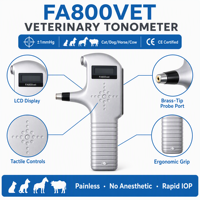 Tonómetro de Rebote Portátil para Uso Veterinario - Modelo FA800 Vet para Gatos, Perros, Caballos, Vacas, Portátil, Manual, Preciso y Rápido