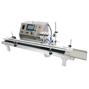 automatic online 4 heads table top filling machine