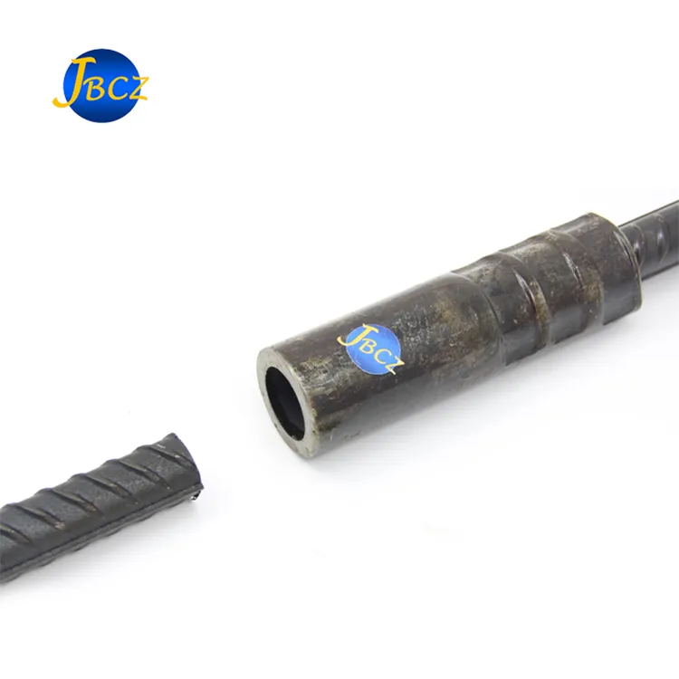 Alloy Cold Swaging Press Extrusion Rebar Splice Coupler For Office Building Application