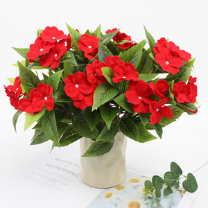 ช่อดอกไม้ประดิษฐ์สำหรับตกแต่งงานแต่งงานช่อ<span class=keywords><strong>ดอก</strong></span>ไม้ทำจากผ้าไหมสำหรับตกแต่งบ้านและสำนักงาน - Product Image 4