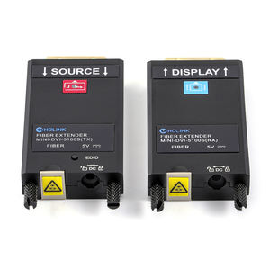 Mini Convertitore <span class=keywords><strong>DVI</strong></span> <span class=keywords><strong>a</strong></span> Fibra 4K, Ricetrasmettitore Ottico ad Alta Definizione, Estensore <span class=keywords><strong>DVI</strong></span> in Fibra con Porta LC 2kM - Product Image 1