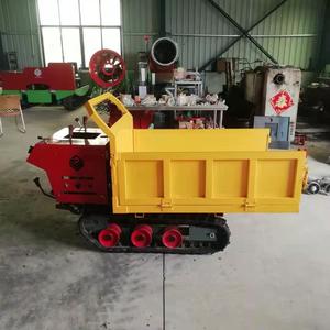 Mini Transportador de Orugas Amarillo con Motor para Uso en Construcción en Zonas Montañosas - Product Image 2