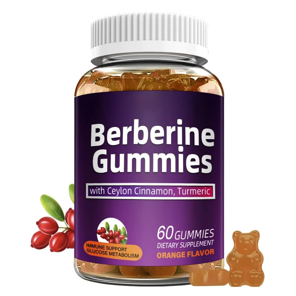 Berberine HCL Supplement Berberine Gummies with Ceylon Cinnamon Support Heart Health Body Management & Immune