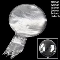 Ballons Bobo transparents en PE/PVC de 18/24/36 pouces, ballons ronds en plastique transparent pour la décoration de fête, vente chaude