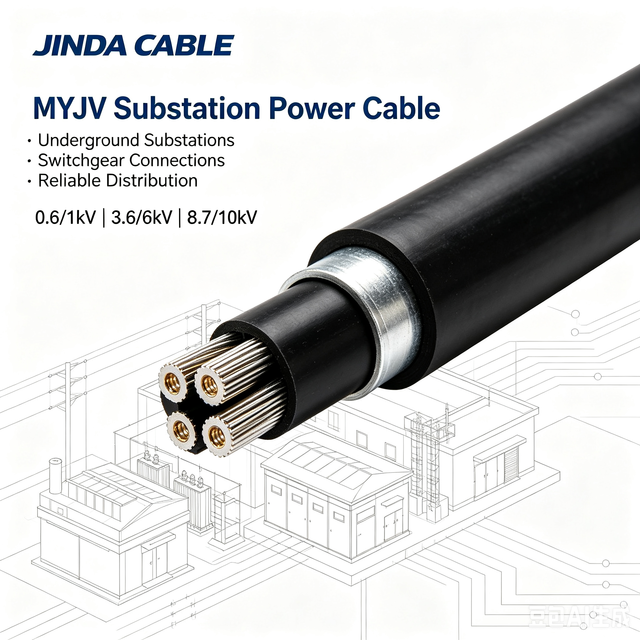 MYJV Unarmored Industrial Mining Cable Copper XLPE PVC Sheath FR Anti Static Power Station Underground Coal Mine Fixed Power