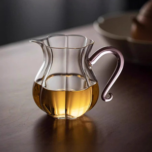 Transparent Glass <b>Tea</b> Dispenser High Borosilicate Heat Resistant Modern Simple Style <b>Large</b> Size Fairness <b>Cup</b> - Product Image 5