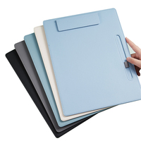 Accessoires de table de bureau A4 Logo personnalisé presse-papiers en cuir dossier Business Clip Board avec porte-stylo