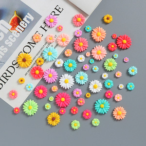 Accessoires pour coques de téléphone DIY en résine motif tournesol, accessoires pour cheveux d'enfants, marguerite - Product Image 4