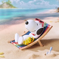 MINISO pour Snoopy PVC Travel Partner Series Figure Cute Blind Box Collection