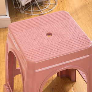 Plastic Square Stool 30 In Thickened <b>Stackable</b> Modern Design For Home <b>Dining</b> Room Furniture - Product Image 4