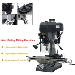 High-accuracy Spindle Taper Manual Universal Accurate Position Grinding Vertical Mini Metal Drilling Milling Machines