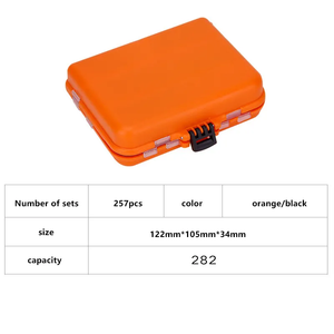 Neues 257-teiliges Angelzubehör-Set mit Jig-Haken, Blei, Wirbeln, Spinnern, Stahldrähten für Barsch und Forelle - Product Image 5