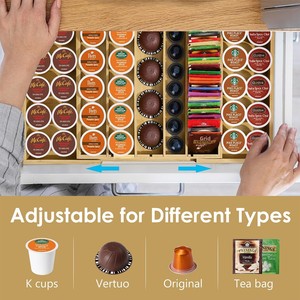 Organisateur de cuisine et de bureau, support <span class=keywords><strong>pour</strong></span> dosettes de café, tiroir compatible avec les <span class=keywords><strong>capsules</strong></span> <span class=keywords><strong>Nespresso</strong></span> <span class=keywords><strong>Vertuo</strong></span> 25-45 mm, station à café - Product Image 3