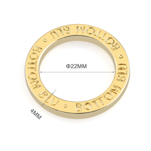 Çanta donanım Custom Made <span class=keywords><strong>O</strong></span> <span class=keywords><strong>Ring</strong></span> 22mm altın Metal <span class=keywords><strong>O</strong></span> <span class=keywords><strong>Ring</strong></span> çanta için özelleştirilmiş kazınmış Logo 7/8 inç <span class=keywords><strong>O</strong></span> <span class=keywords><strong>Ring</strong></span> - Product Image 1