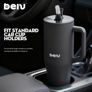 <span class=keywords><strong>Tumbler</strong></span> in Acciaio Inox da 40 oz con Manico e Cannuccia Rimovibile, Isolato a Doppia Parete, Antigoccia, per Viaggi - Product Image 3
