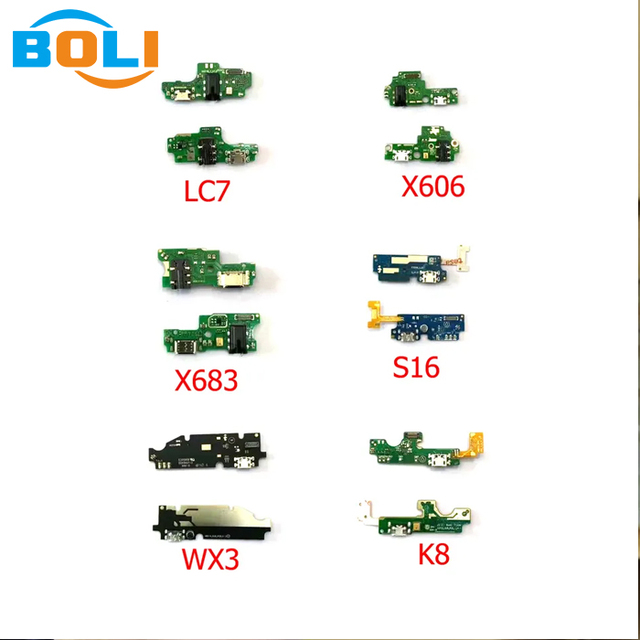 USB Charging Port Dock Flex Cable for Infinix Tecno LC7 X606 X683 S16 K8 Phone Spare Part for Infinix Mobile Phone Lcd Screen