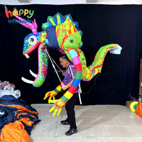 Costumes de dragon gonflables colorés personnalisés pour spectacles de vacances, défilés, événements en plein air, décoration publicitaire, marionnettes gonflables