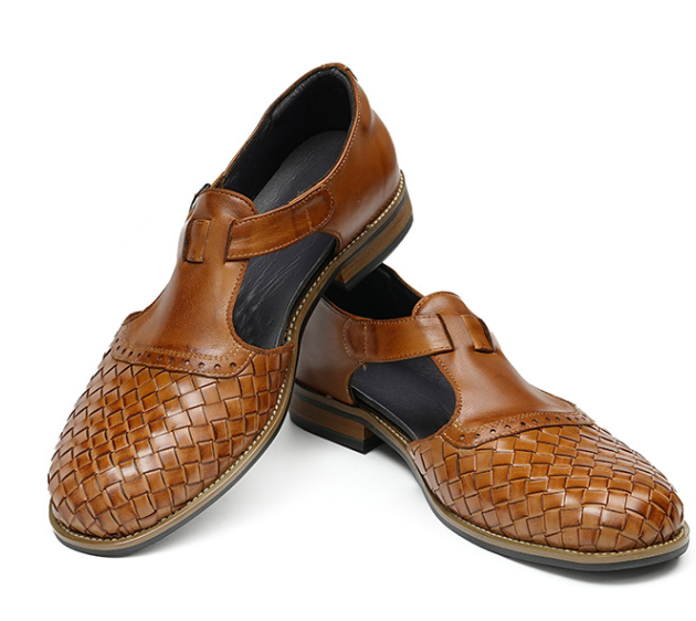 UP-2382j Men 46 Size Business Cowhide Summer Dress Shoes Leather Slip on  Breathable Sandals for Man| Alibaba.com