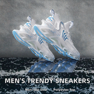 Chaussures de course tendance pour hommes, personnalisées, antidérapantes, avec empeigne et doublure en peluche, respirantes, résistantes à l'usure, augmentant la taille, en PVC - Product Image 3