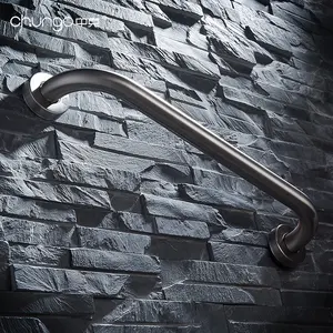 Modern Wall-Mounted Grab Bar And Handrail Stainless Steel Handicap Safety Rails For Shower Bathroom