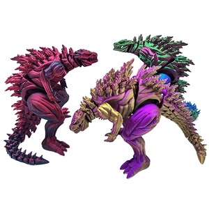 Dinosauro <span class=keywords><strong>Godzilla</strong></span> Muscoloso Stampato in 3D con Articolazioni Mobili in Materiale PLA, Adatto per Modelli Creativi e Regali per Uomini - Product Image 1