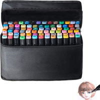 Marqueur de dessin, fournitures pour étudiants, peintre, marqueur de couleur à double pointe, ensemble de marqueurs pour la peinture, vente en gros