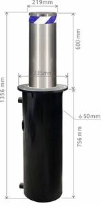 交通安全車両緩和バリア駐車場ボラード電気半自動引き込み式ボラード - Product Image 2