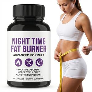 맞춤 라벨 천연 흰 강낭콩 그린커피 추출물 슬리밍 캡슐 야간 체중 감량 지방 연소 허브 추출물 - Product Image 1