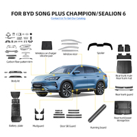 Accessoires d'intérieur de voiture pour BYD Song Plus Champion Tapis de sol Sealion 6 Seal U Tapis de coffre arrière