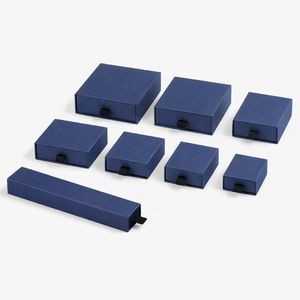 Coffret à bijoux de luxe rigide coulissant avec insert en velours, vernis UV sélectif, logo personnalisé, revêtement à base d'eau, service OEM - Product Image 5