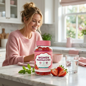 Suplementos Personalizados para Mujeres, Multivitaminas en Gomitas de Gelatina, Vitaminas para el Apoyo Inmunológico, Salud General, Suplemento Vegano Bajo en Azúcar, OEM - Product Image 3