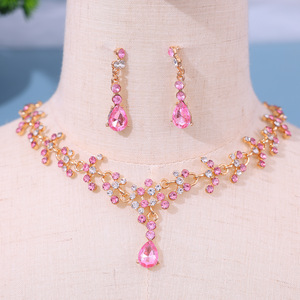 Ensemble de bijoux pour fille princesse de fête, 3 pièces, couronne de cheveux en strass colorée, sceptre, collier, boucles d'oreilles, pour anniversaire - Product Image 6
