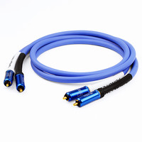 HIFI Audio-Verstärker 6N OFC 7mm RCA-Kabel Reines Kupfer Vergoldete Anschlüsse Kombinierte Abschirmung HDTV Computer-Lautsprecher Lagerware