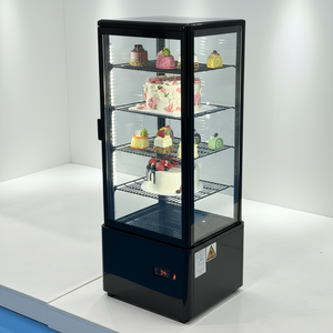 Verre vertical 360 °   Vitrine réfrigérée pour gâteaux, présentoir commercial pour pâtisseries et desserts, vitrine de réfrigération pour la vente au détail - Product Image 1