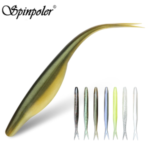 Señuelo de Pesca Spinpoler, Jerkbait de Cola Dividida, Minnow Suave, Jerkbait de Lanzamiento, Shad de Plástico, Swimbait para Lubina, Trucha y Pesca en Agua Salada - Product Image 1