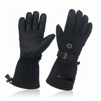 Gants chauffants électriques pour hommes et femmes, coupe-vent, écran tactile, gants thermiques chauffants pour la randonnée, le ski, les sports de plein air