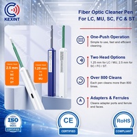 Stylo de nettoyage de fibres optiques Kexint 1,25 mm 2,5 mm, nettoyeur à un clic