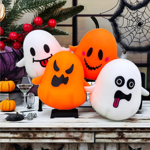 Poupée fantôme d'Halloween Happy Hall de 8 cm, jouet anti-stress TPR souple à presser, jouet créatif amusant et relaxant, cadeau idéal pour les filles de 14 ans et plus - Product Image 2