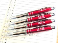 Sorority LED-Leucht-Kugelschreiber, Mini-Metallstift mit Lichtern, Zeta-Stift